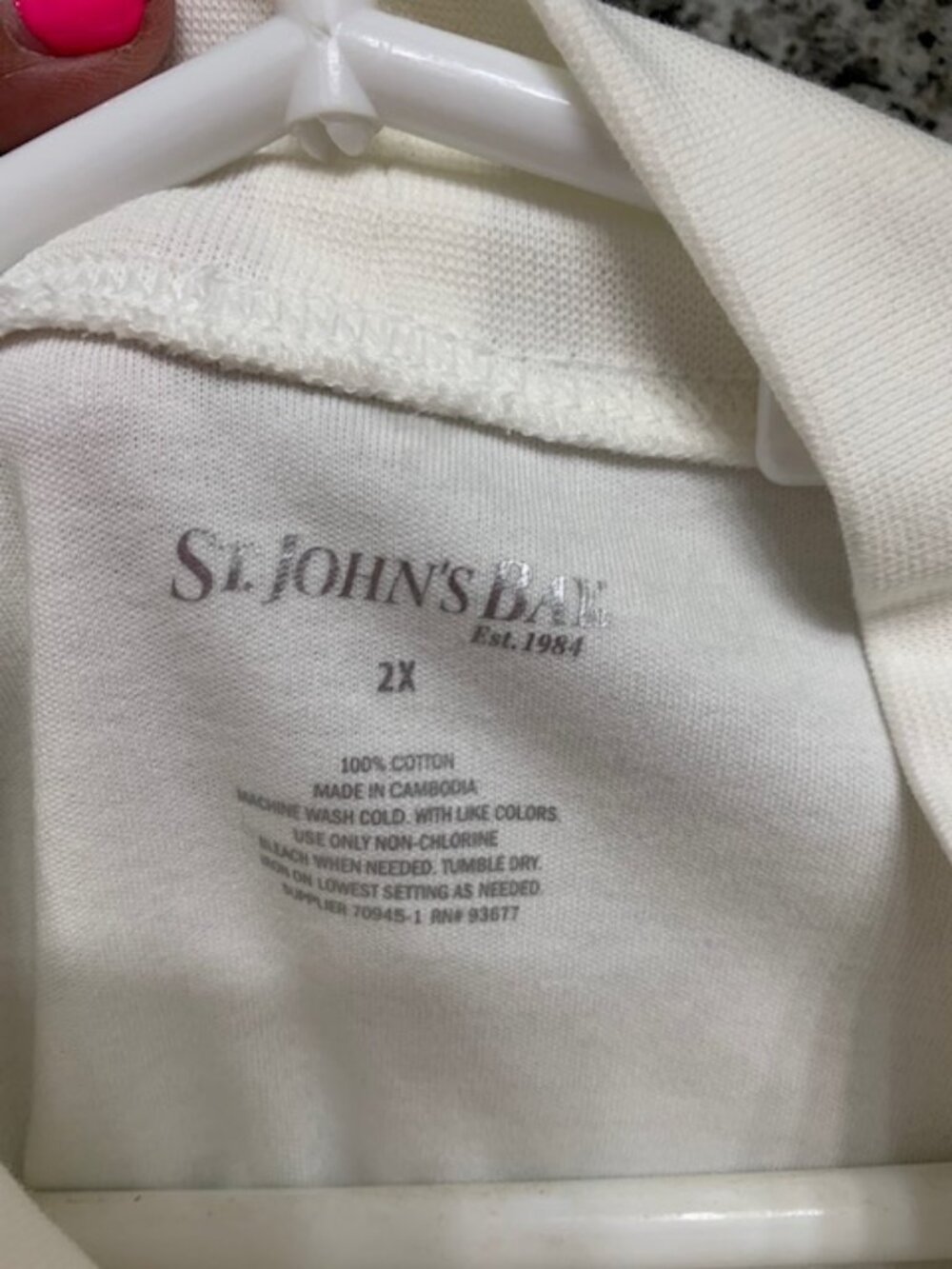 St. John's Bay Women's White Long Sleeve Turtleneck Shirt, Size 2X (NWOT) - Picture 3 of 3